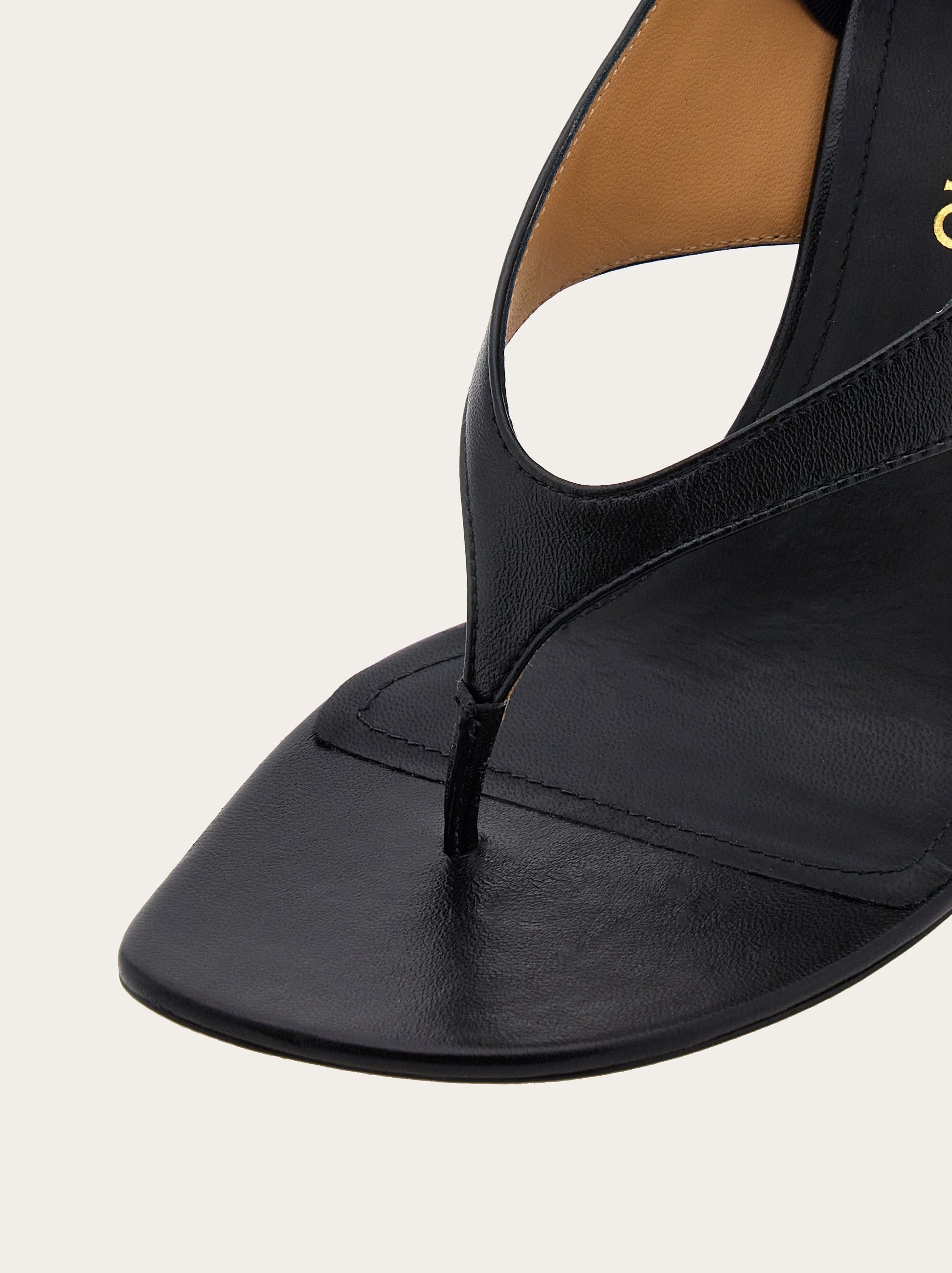 Heeled sandal with ribbon - 6