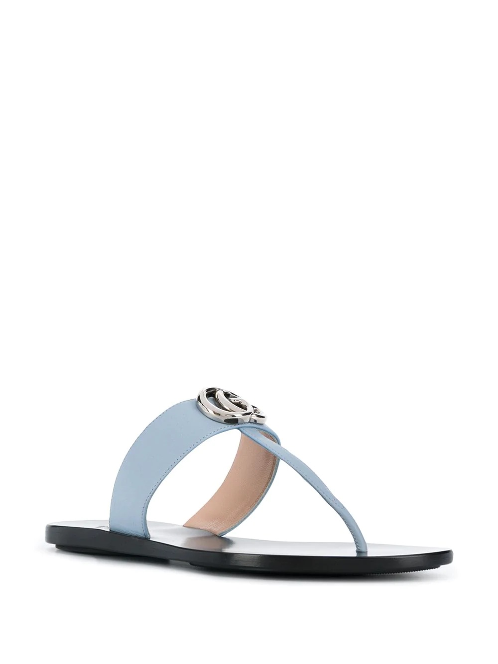 T-bar leather sandals - 2