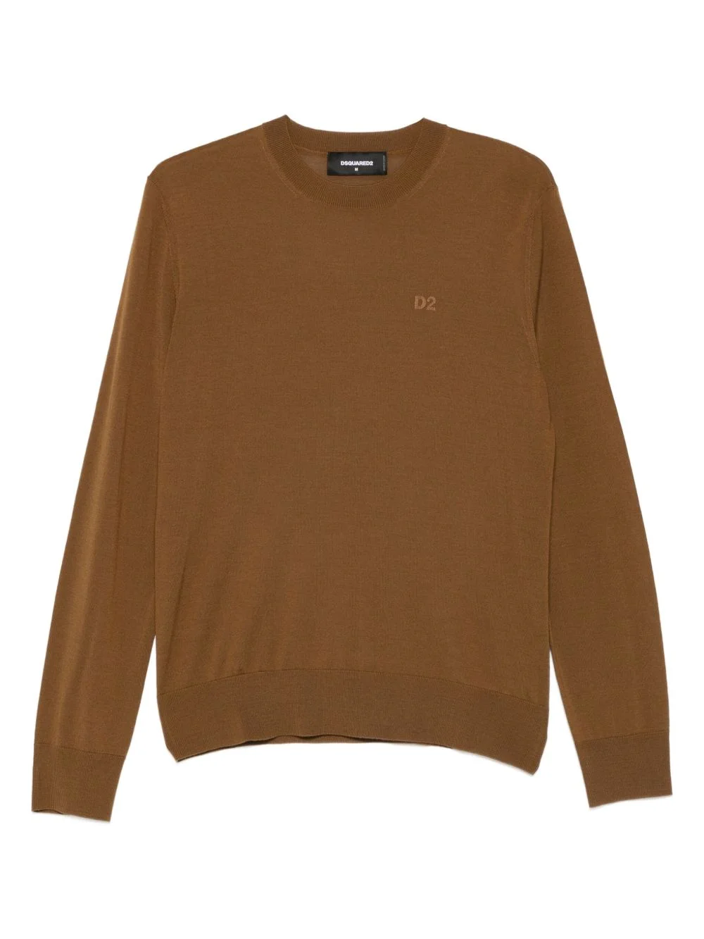 D2 logo-embroidered wool top - 1