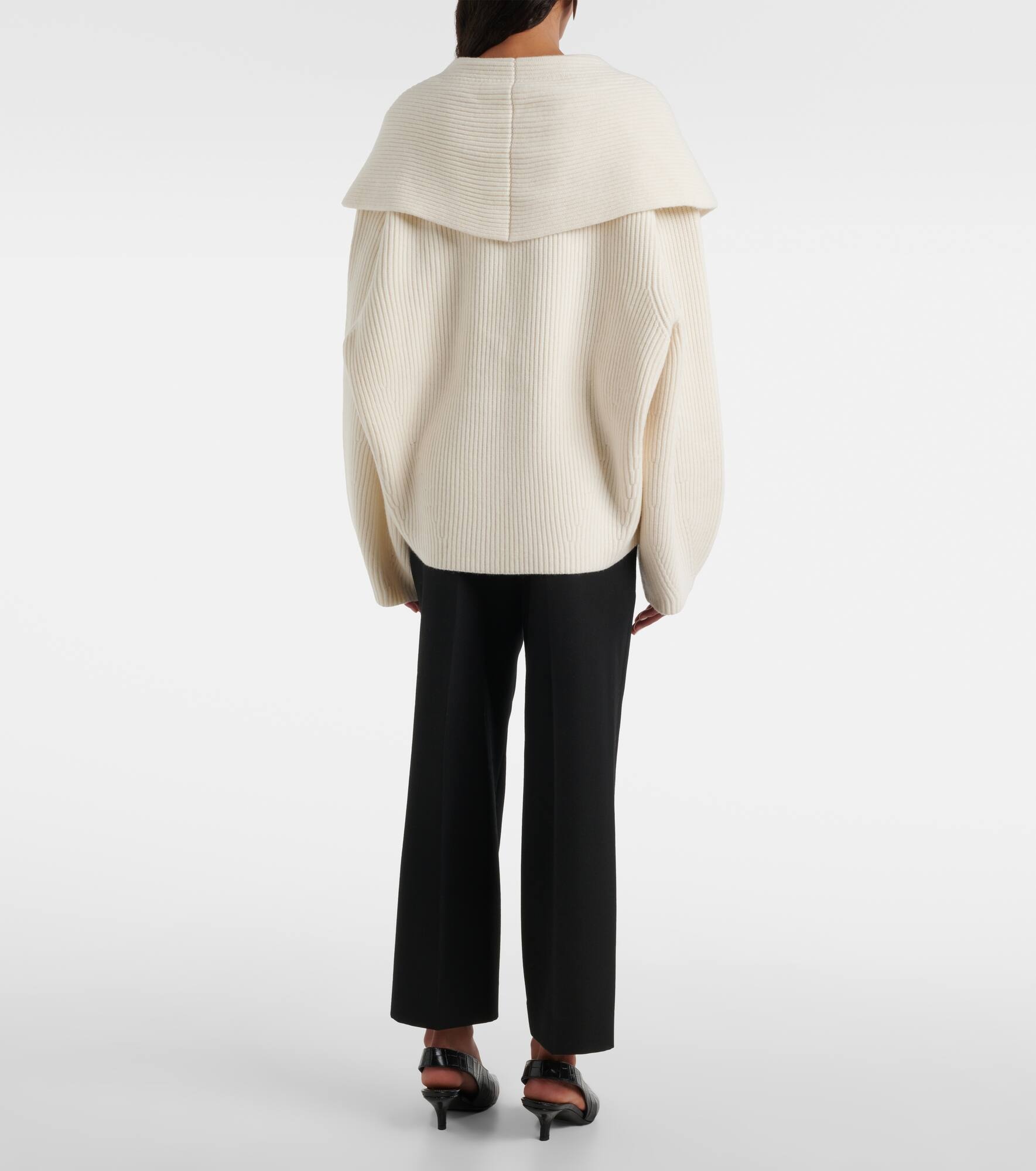 Ribbed-knit wool-blend cardigan - 3