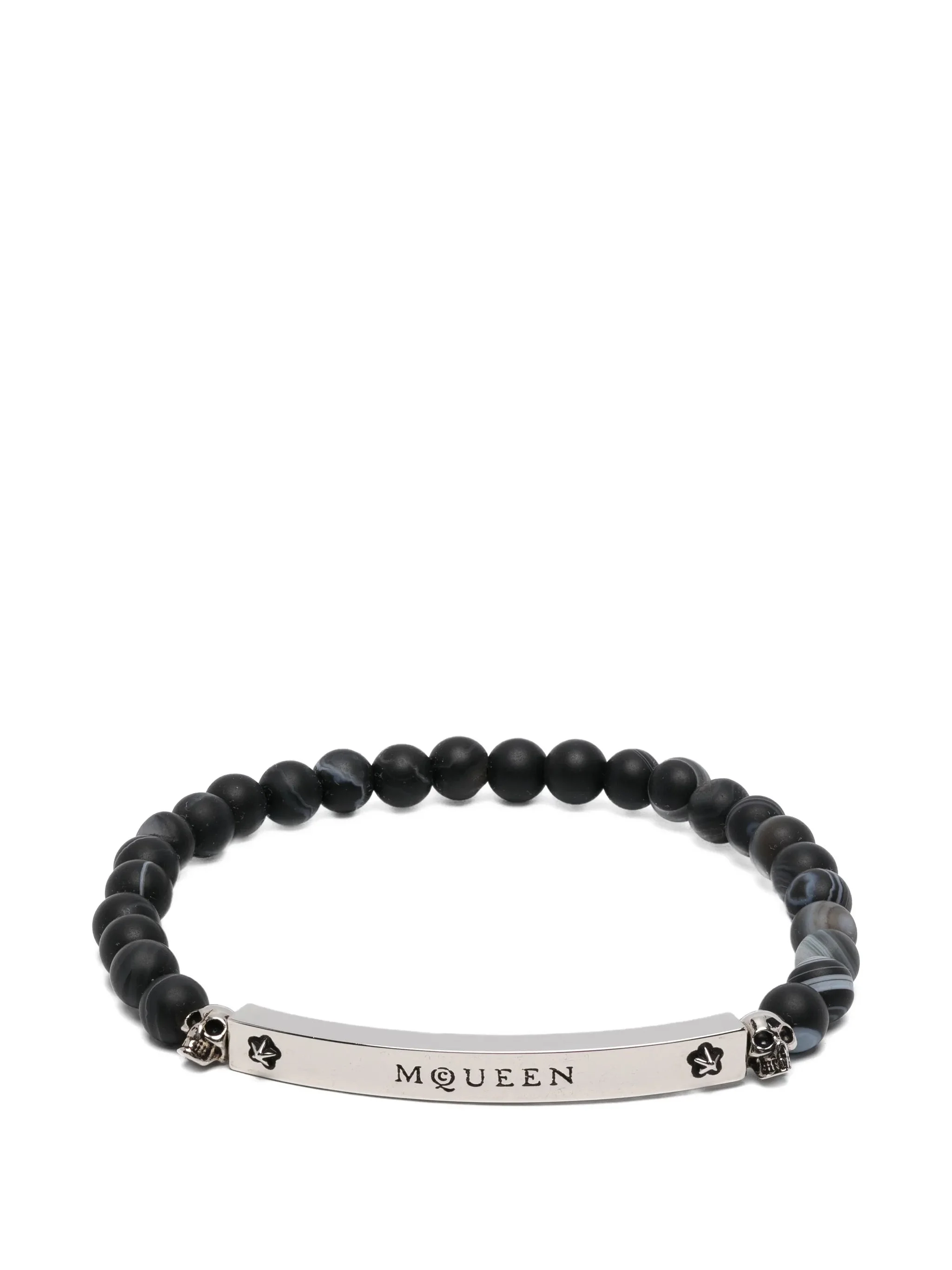 Alexander Mcqueen Skull-detail Beaded Bracelet - 1