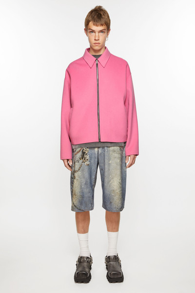 Acne Studios Wool zipper jacket - Bubble Pink outlook