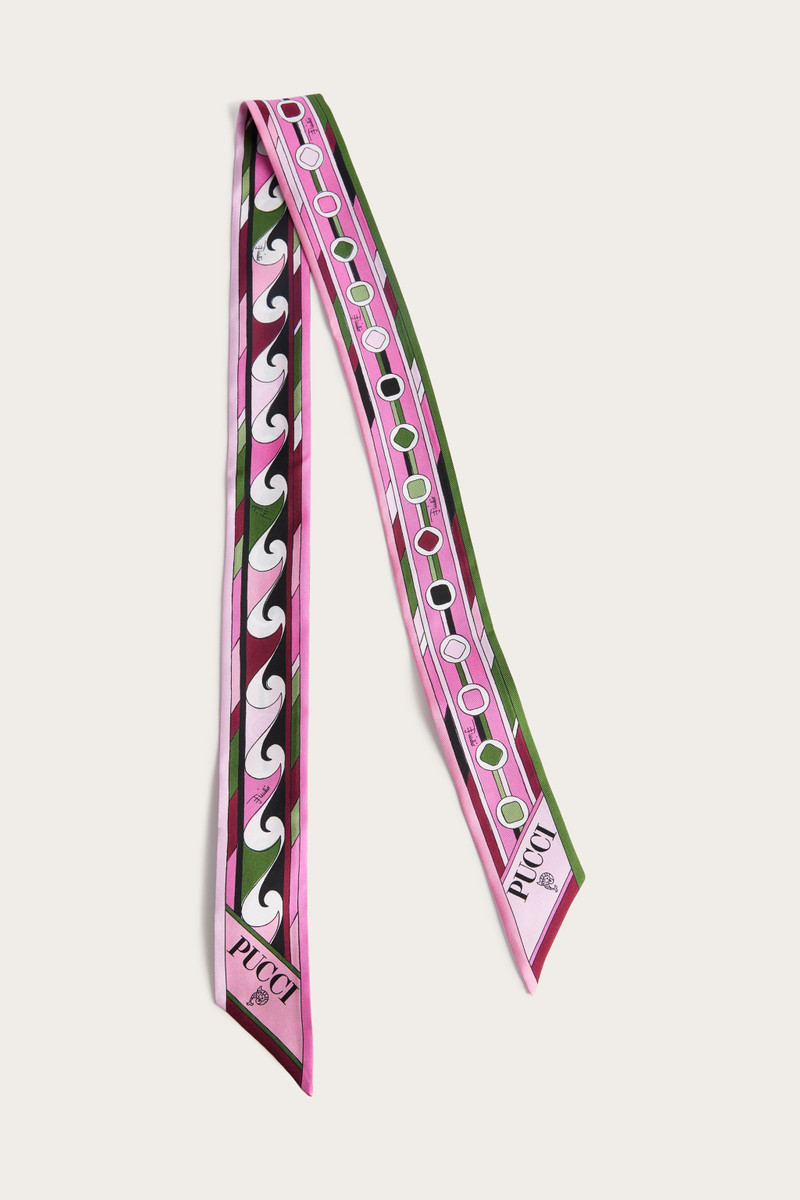 VIVARA AND BOUCLÉ PRINT SILK SCARF 1