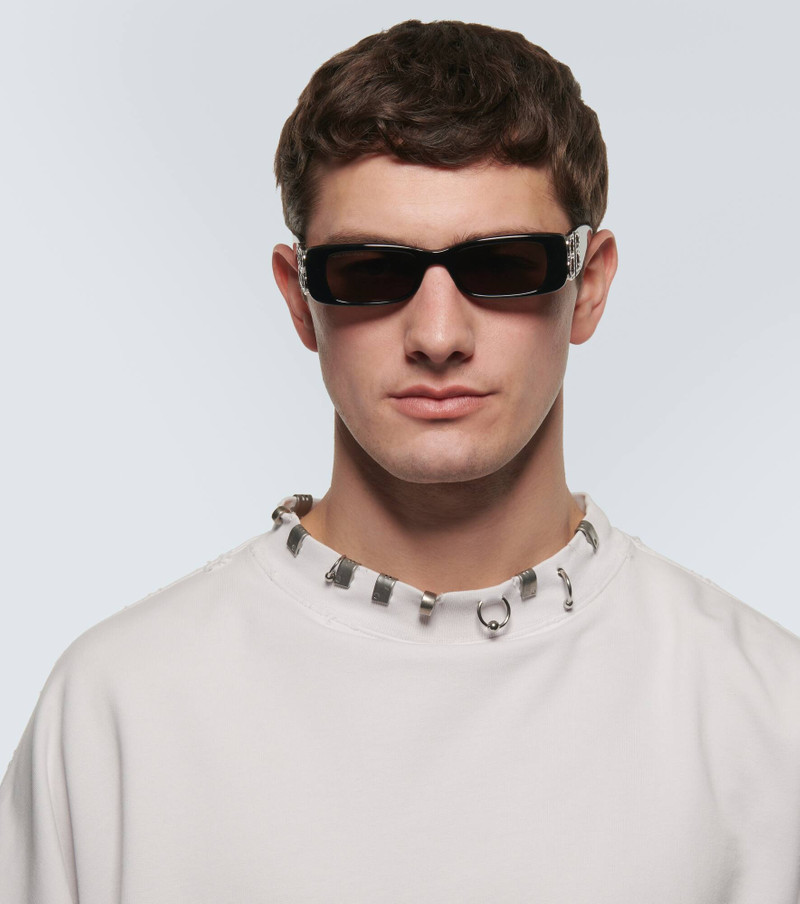 BALENCIAGA Dynasty rectangular sunglasses outlook