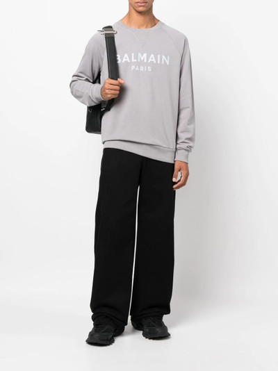 Balmain logo-print sweatshirt outlook