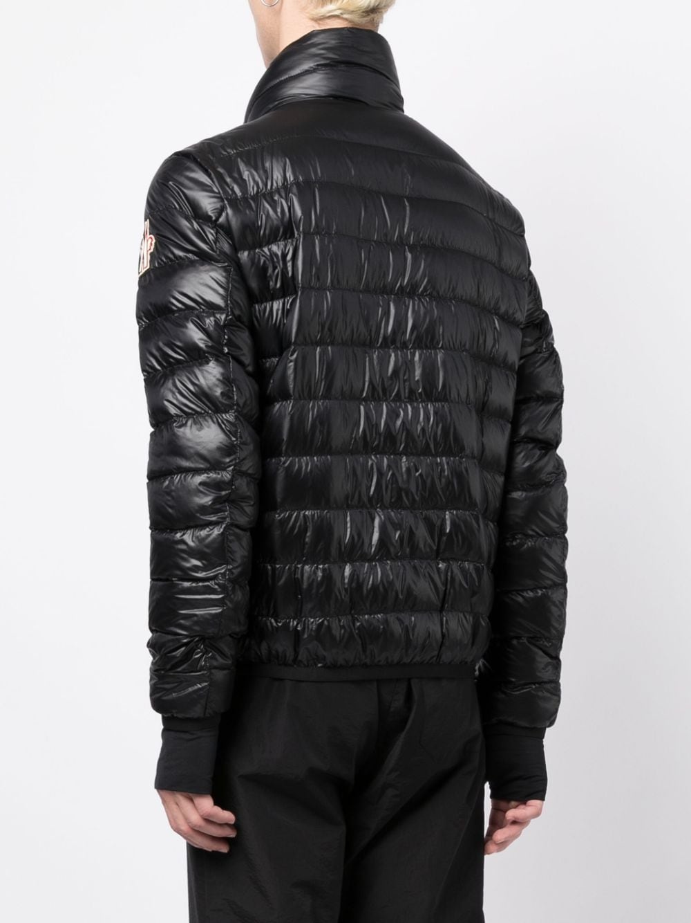 Hers logo-patch quilted jacket - 4