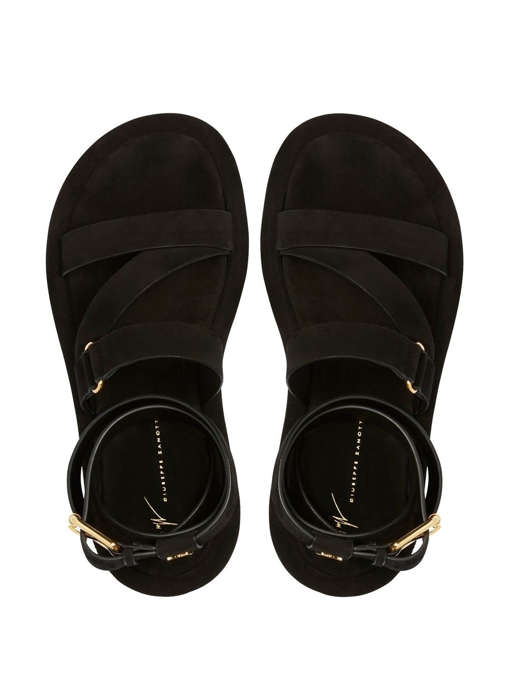 Aymon buckled suede sandals - 4