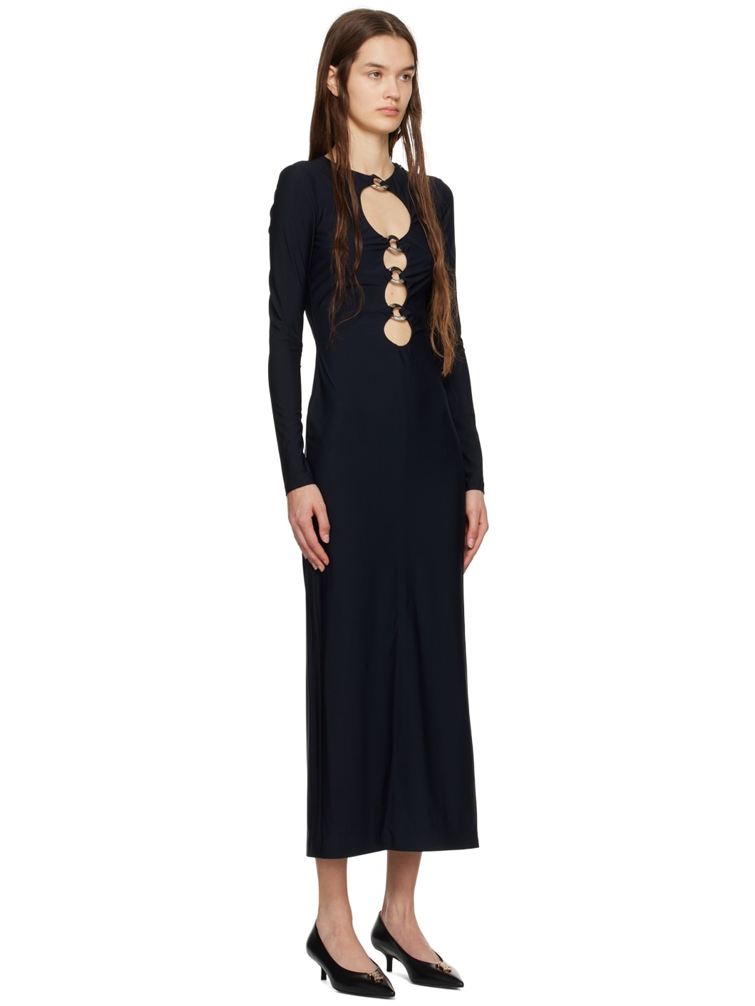 Black Cutout Maxi Dress - 2