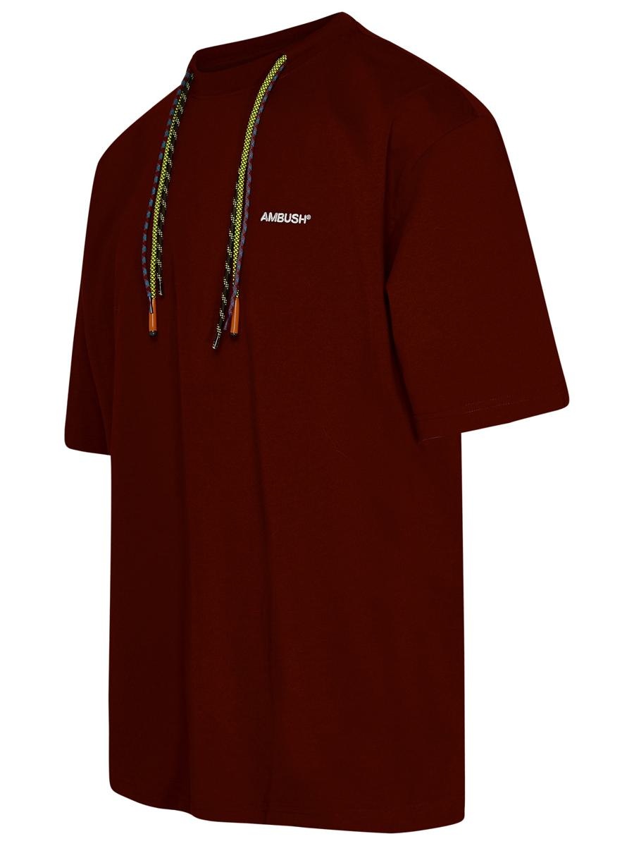 AMBUSH NEW BORDEAUX COTTON T-SHIRT - 2