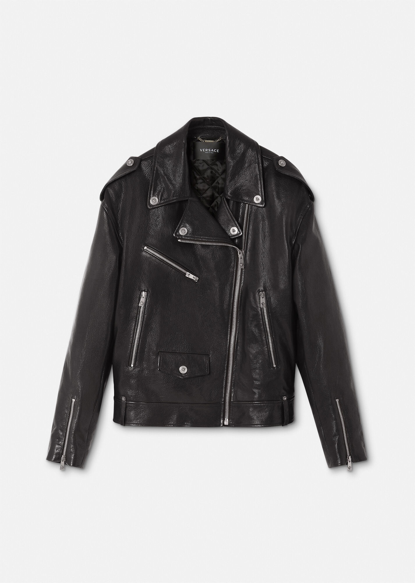 Leather Biker Jacket - 1