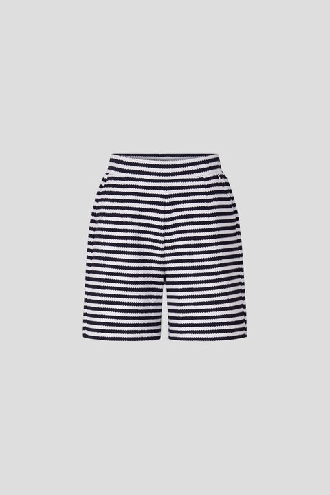 Loro Knitted shorts in Navy blue/White - 1