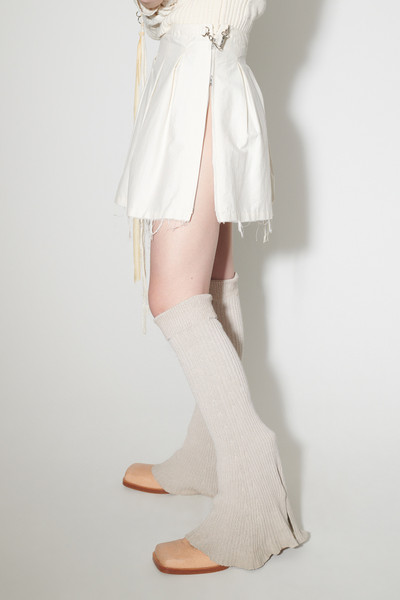 Our Legacy Object Skirt Natural Crinkled Cotton Nylon outlook