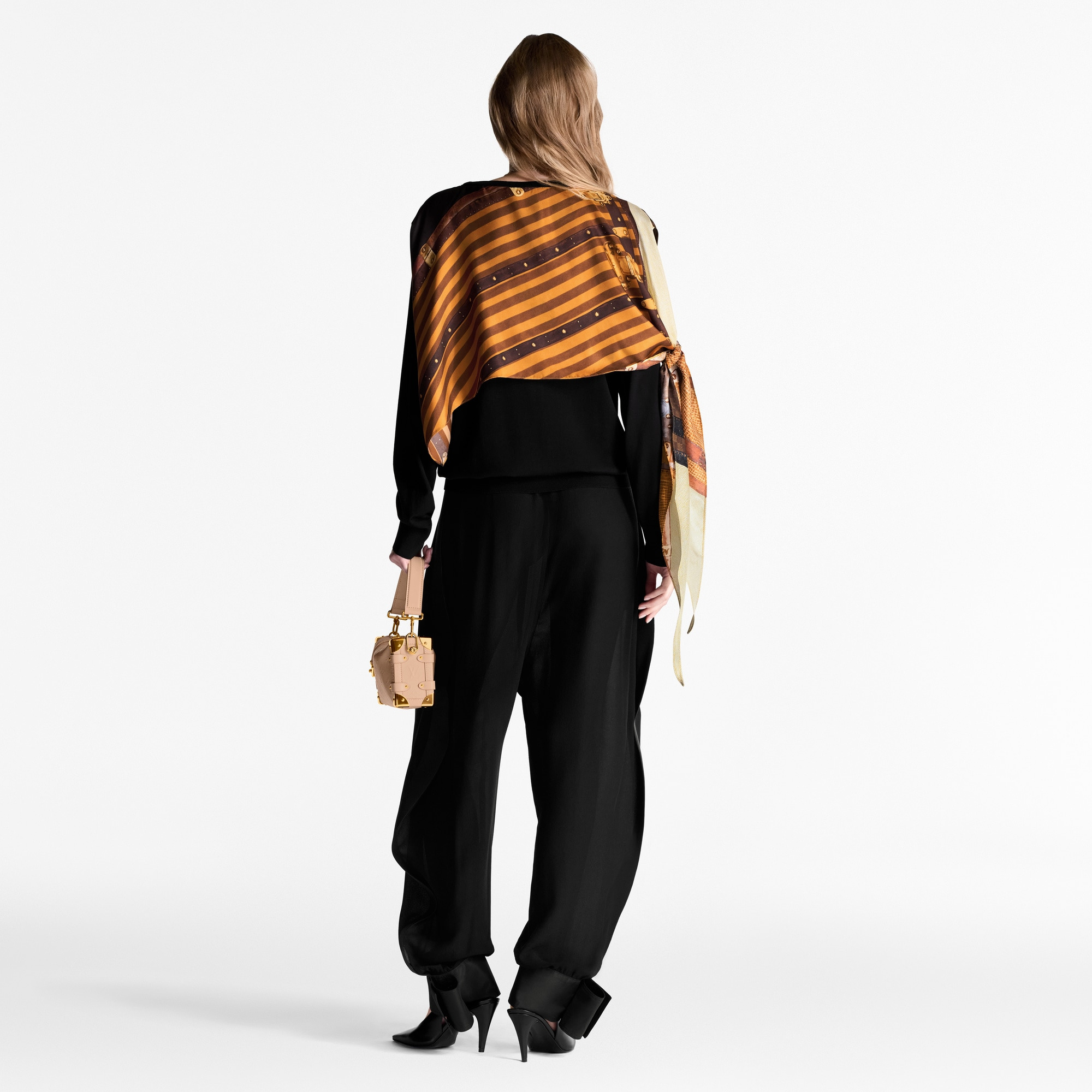 Sheer Silk Balloon Pants - 3