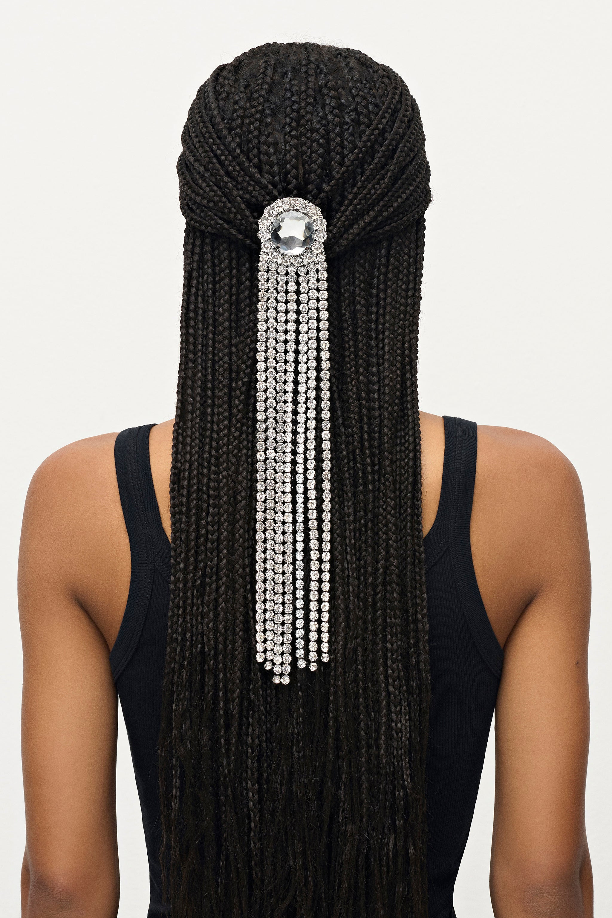 CRYSTAL FRINGE PONYTAIL HOLDER - 2
