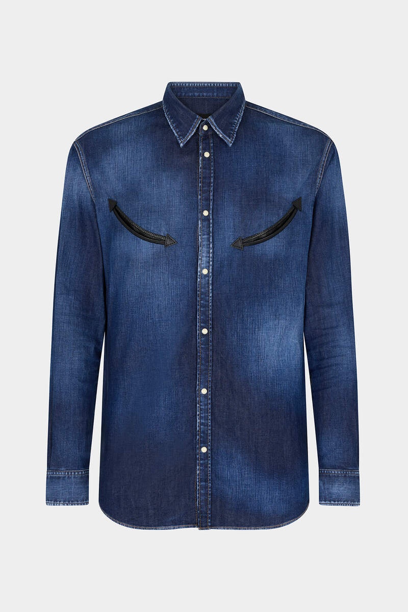 DARK WASH RELAX DAN SHIRT - 5