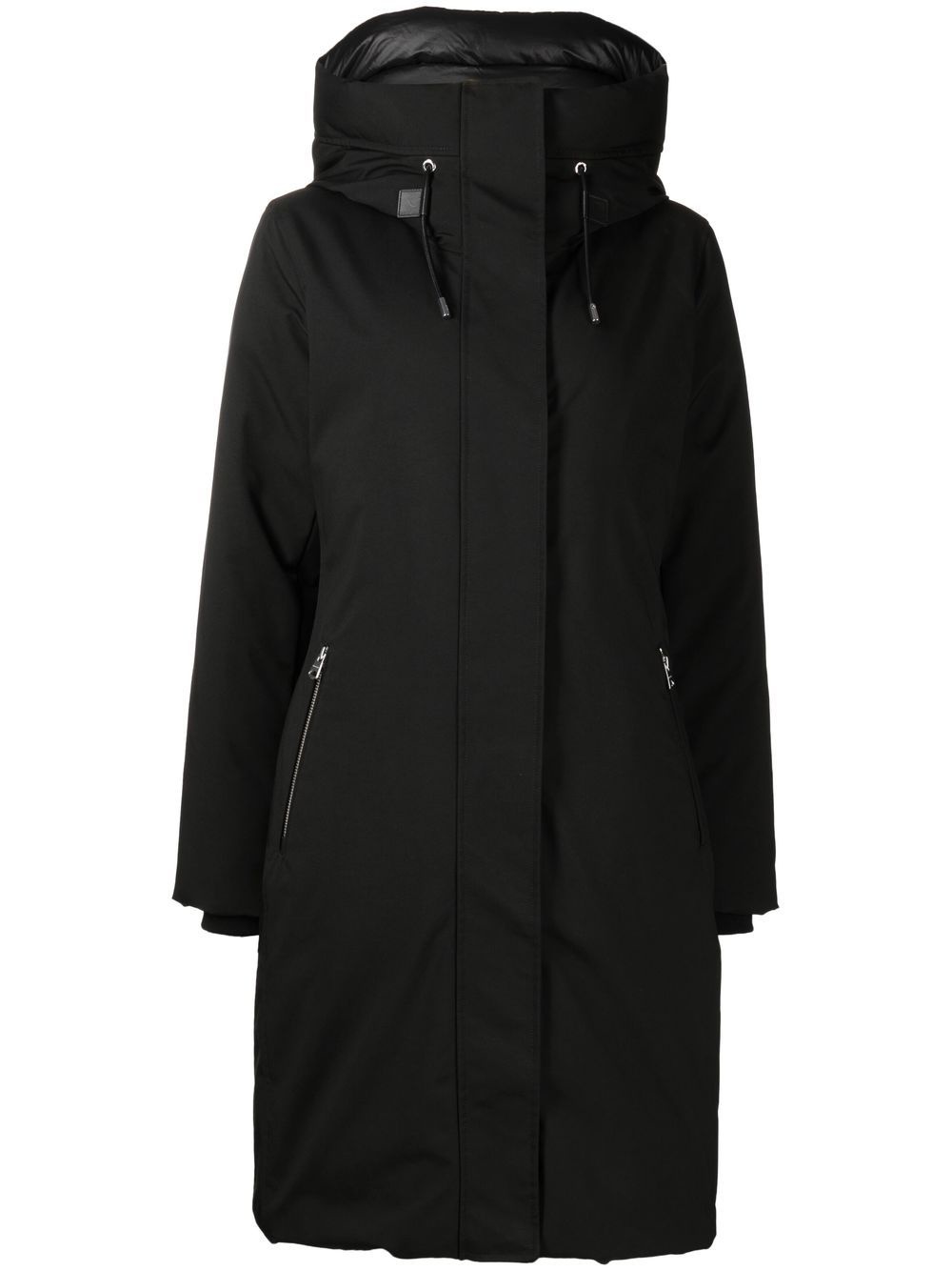 padded down hooded coat - 1