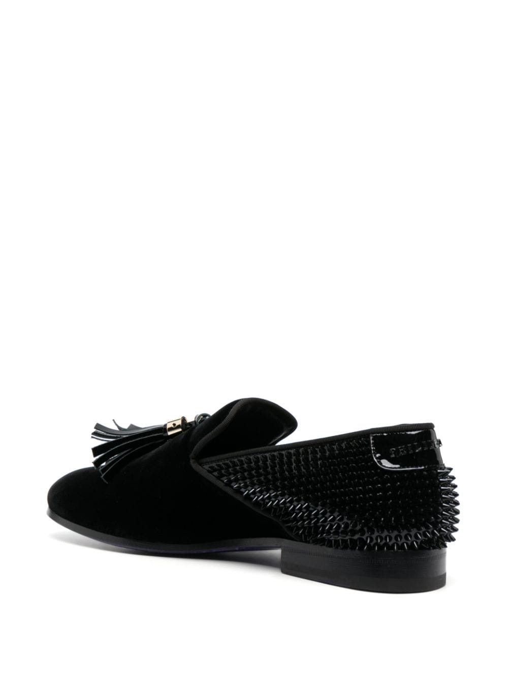 Studs velvet loafers - 3