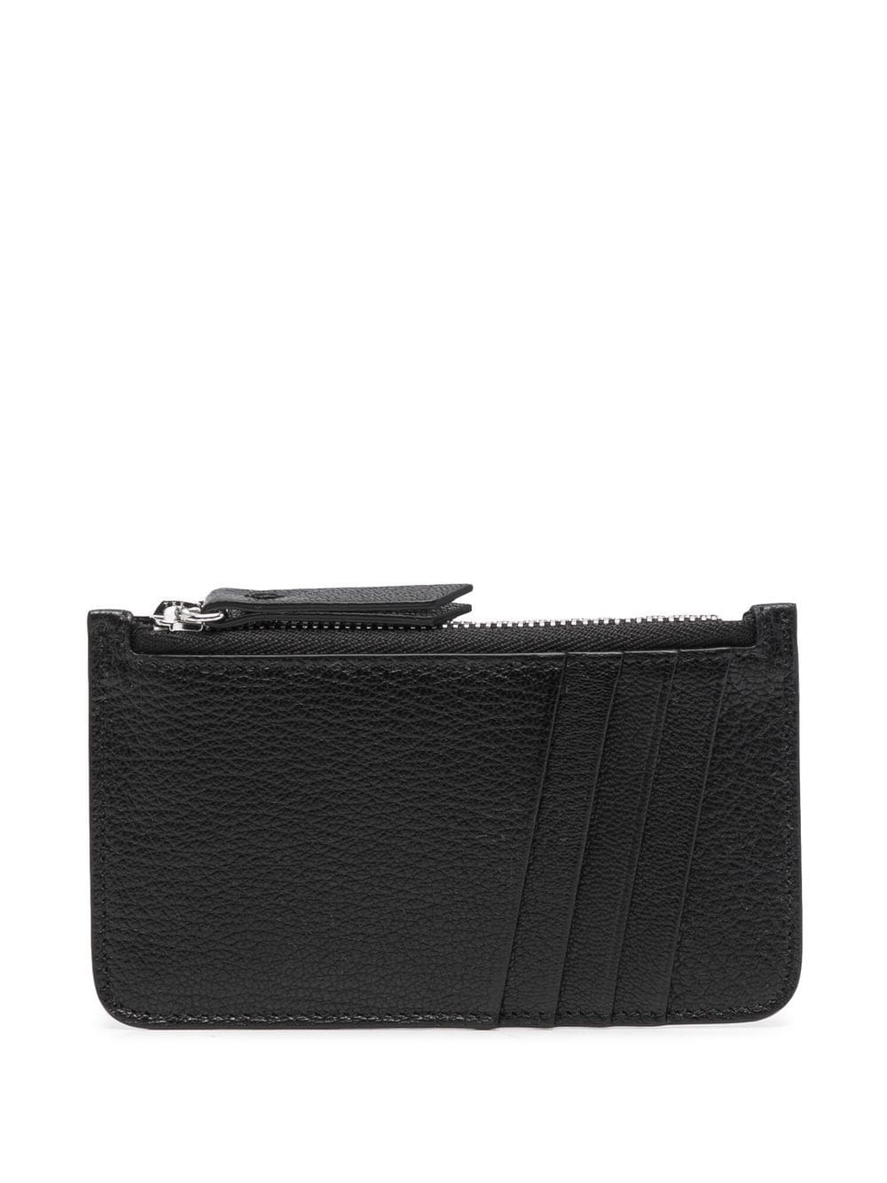 leather zip-up wallet - 1