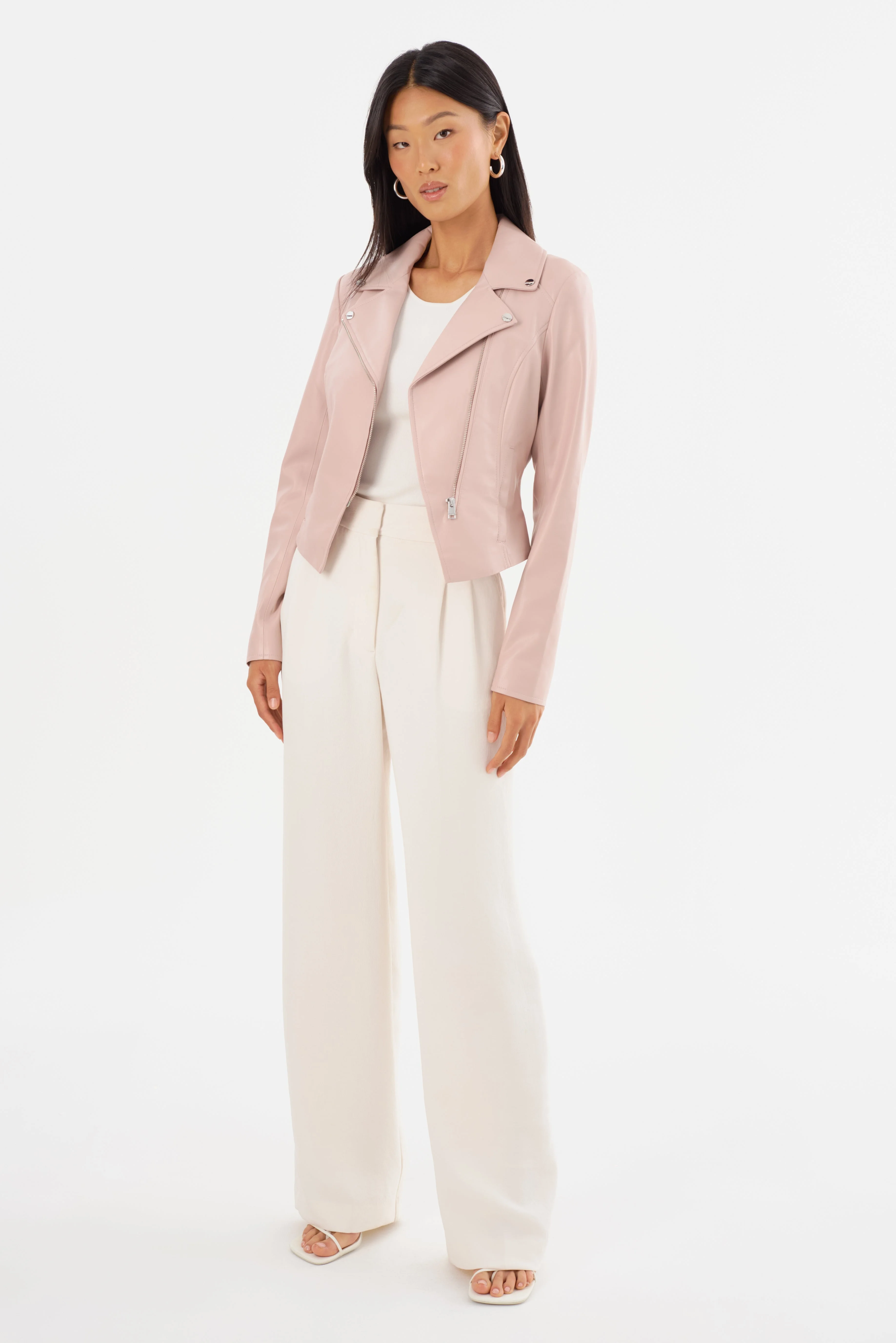 PASCALE | Fitted Faux Leather Jacket - 1