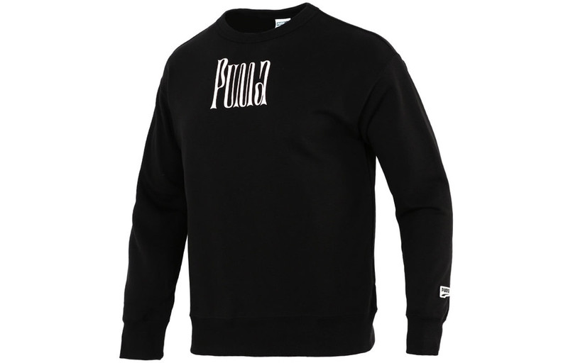 PUMA PUMA Back Large Printing Sports Training Knit Pullover Black 533037-01 outlook