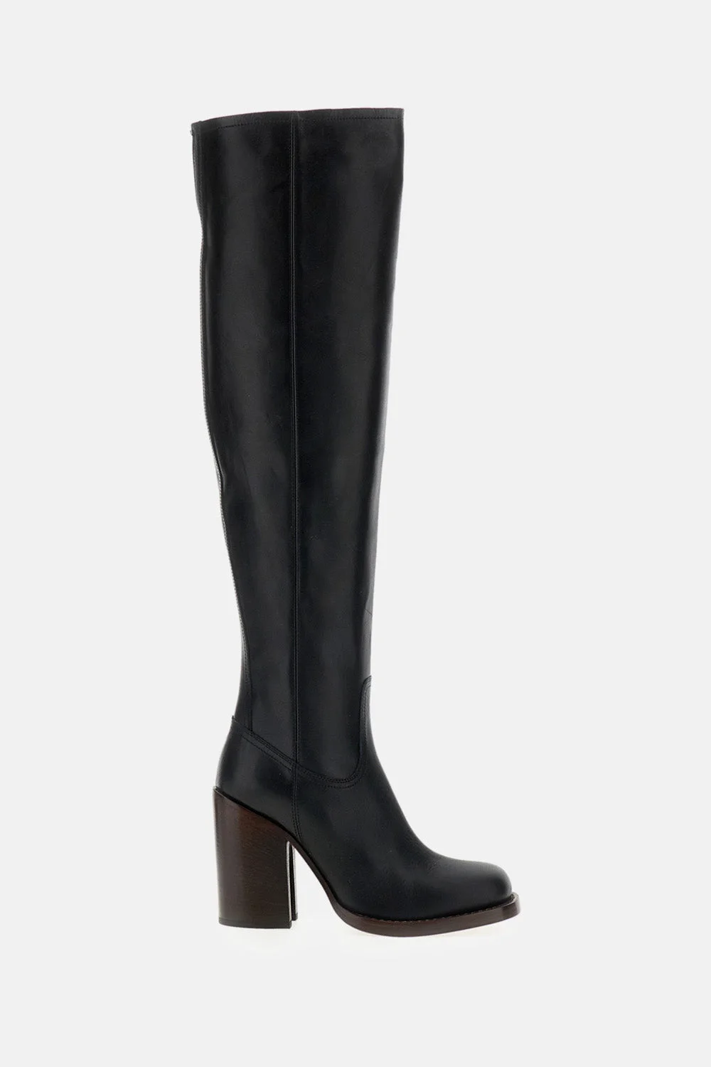 HIGH TOP BOOTS WITH WIDE HEEL - 1