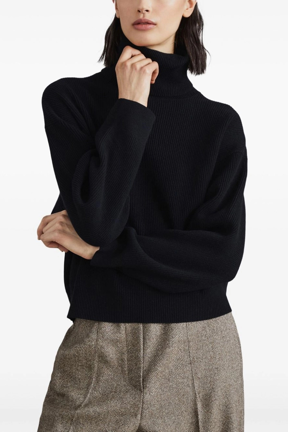 Ribbed turtleneck sweater - 5