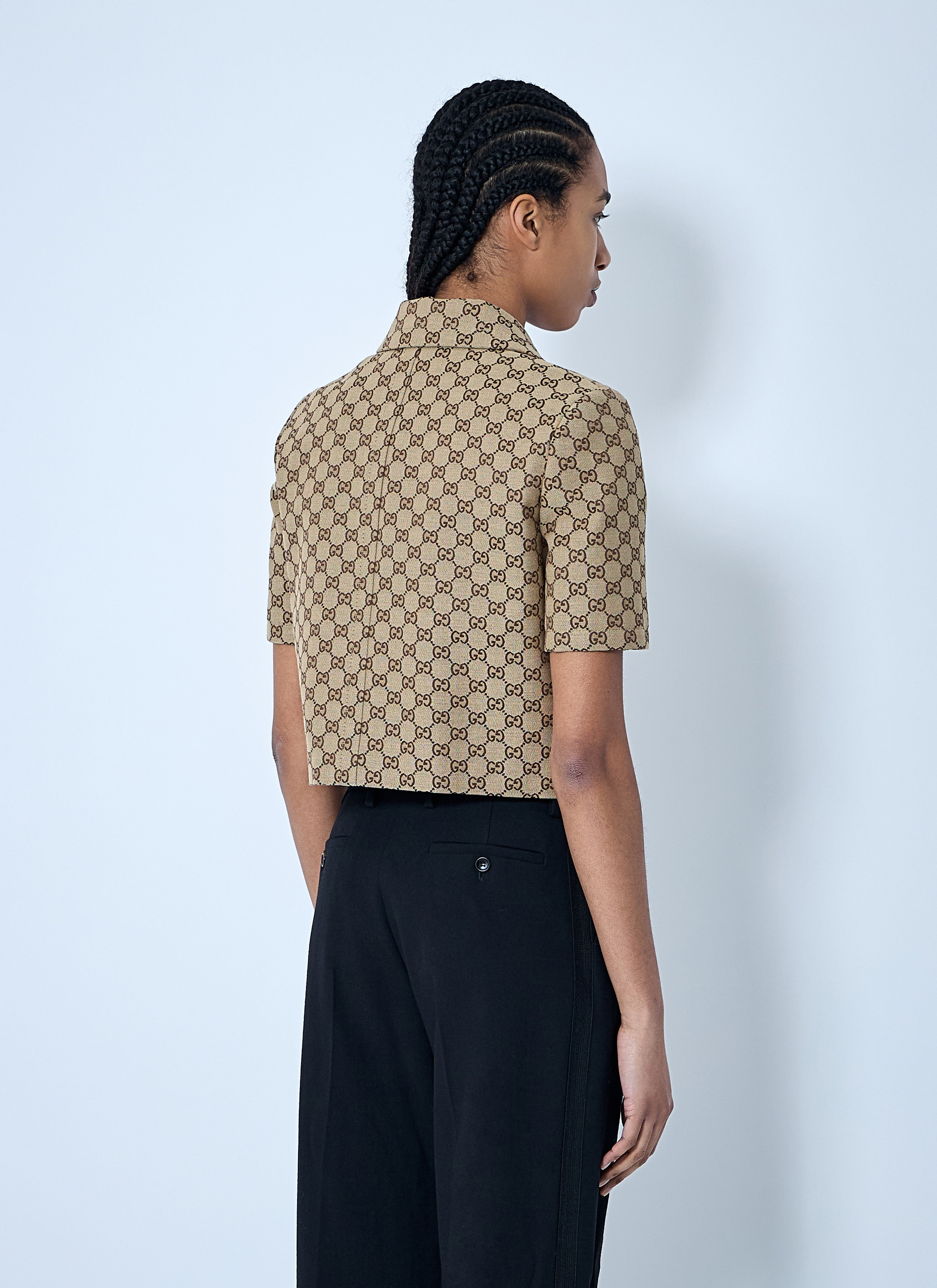 Gucci Women Gg Canvas Jacket - 4