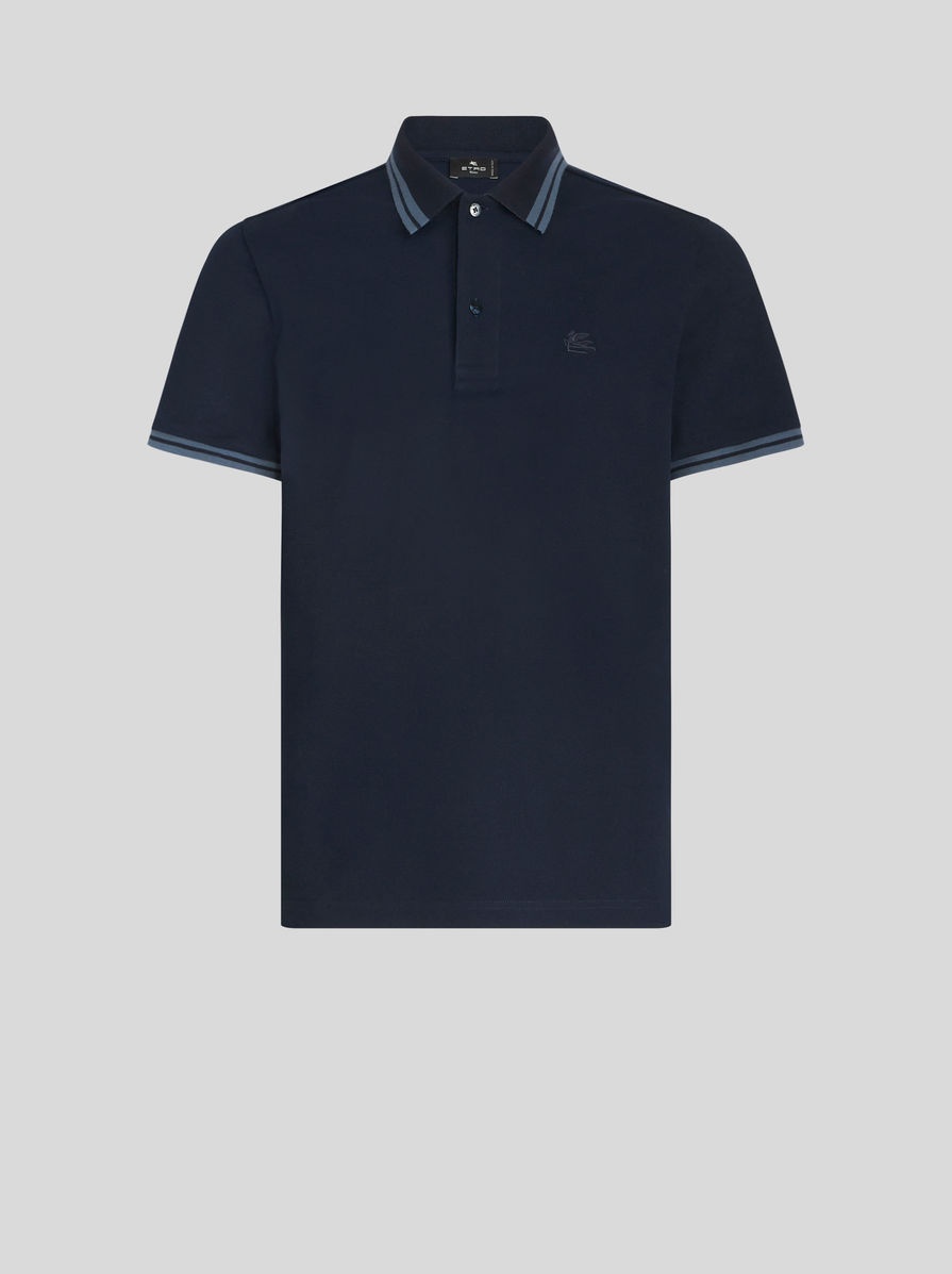 STRIPED POLO SHIRT WITH LOGO - 1