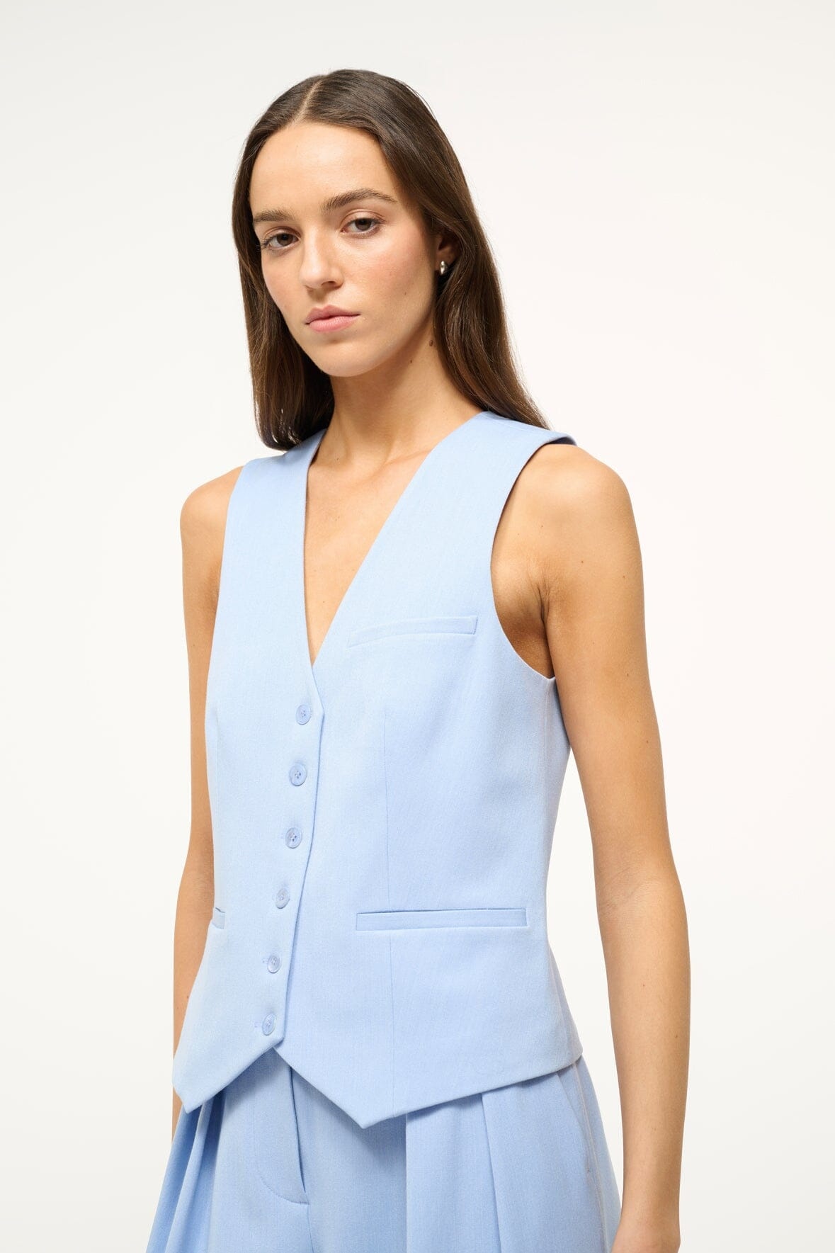 STAUD BRETT VEST PERIWINKLE - 4