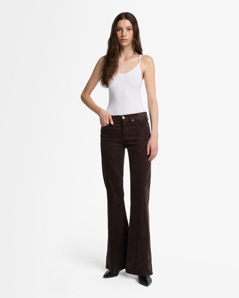 7 For All Mankind Corduroy Twisted Tailorless Dojo in Coffee Bean outlook
