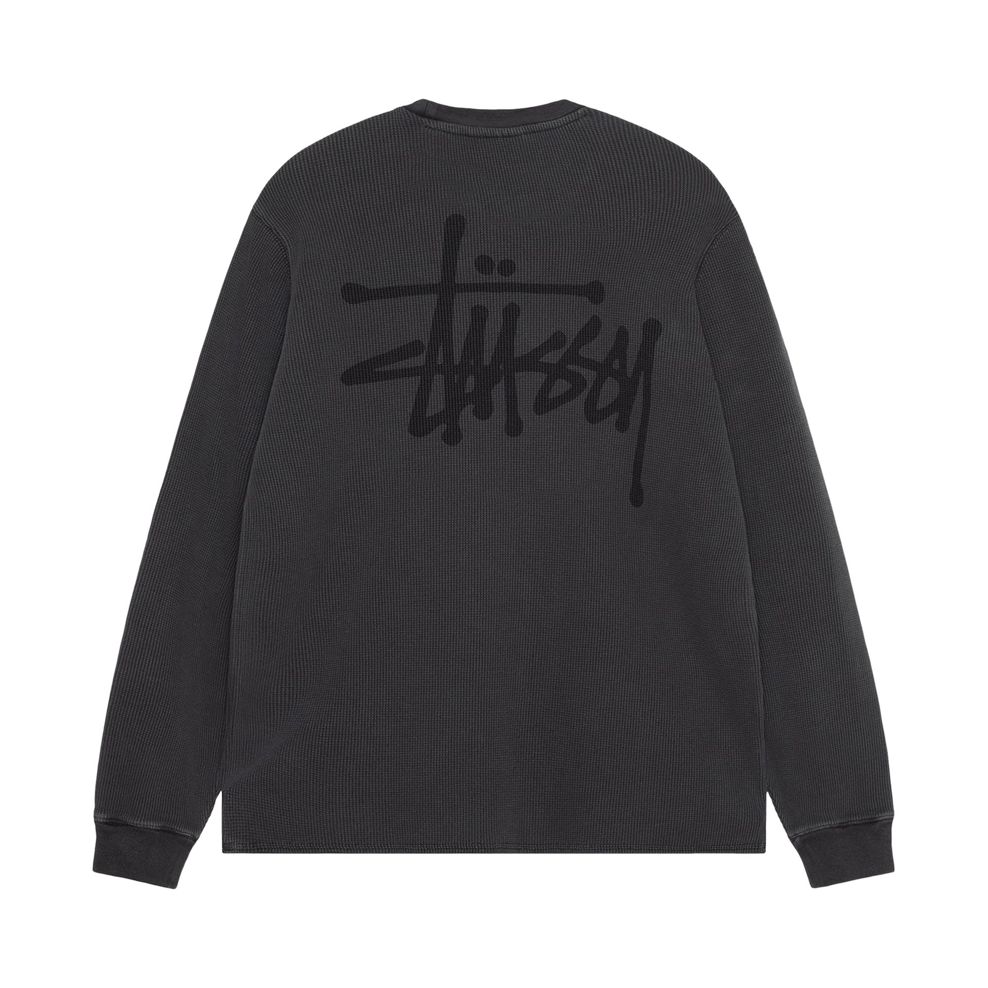 Stüssy Stussy Basic Stock Long-Sleeve Thermal 'Black' | REVERSIBLE
