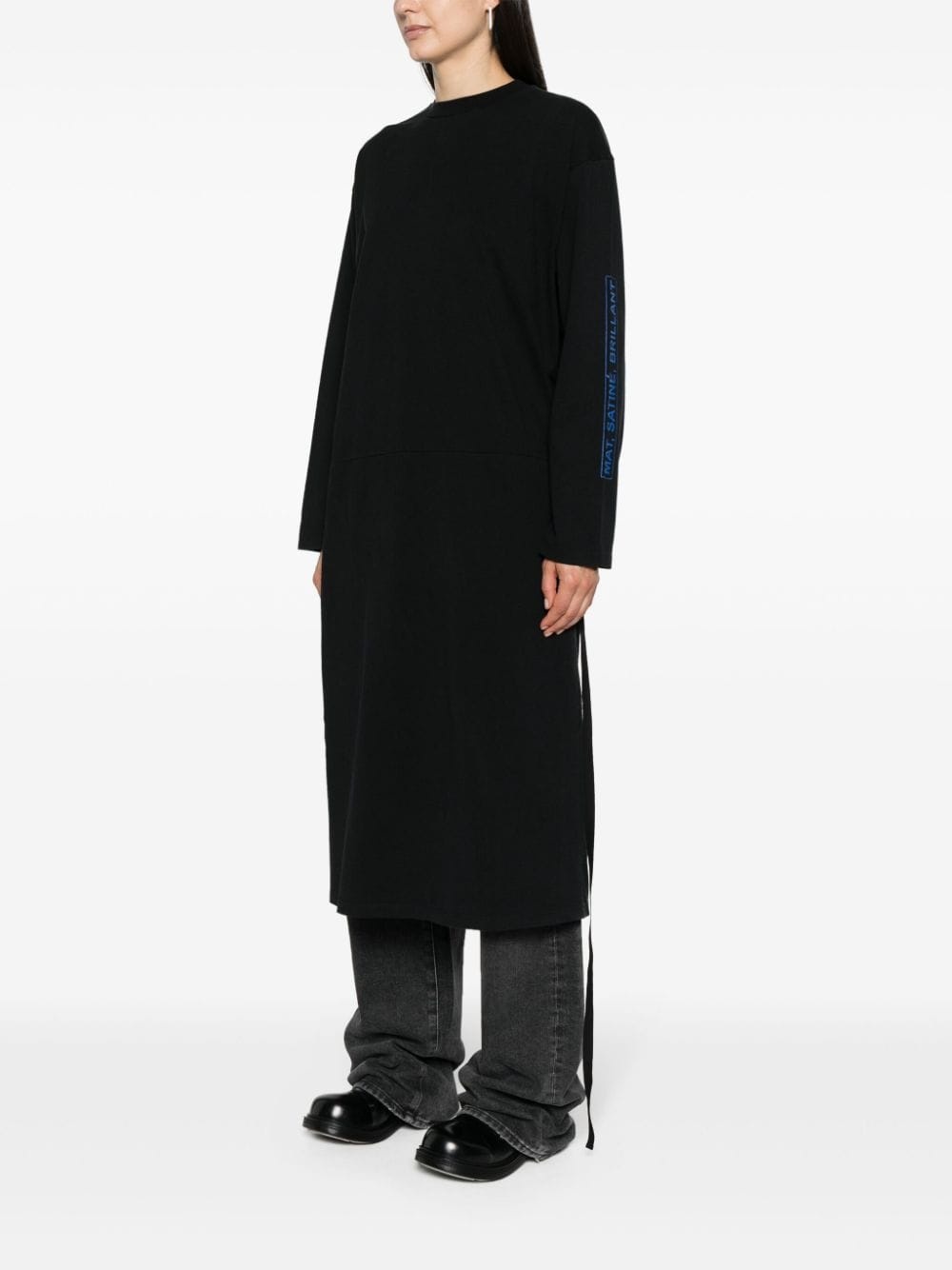 logo-print midi dress - 3
