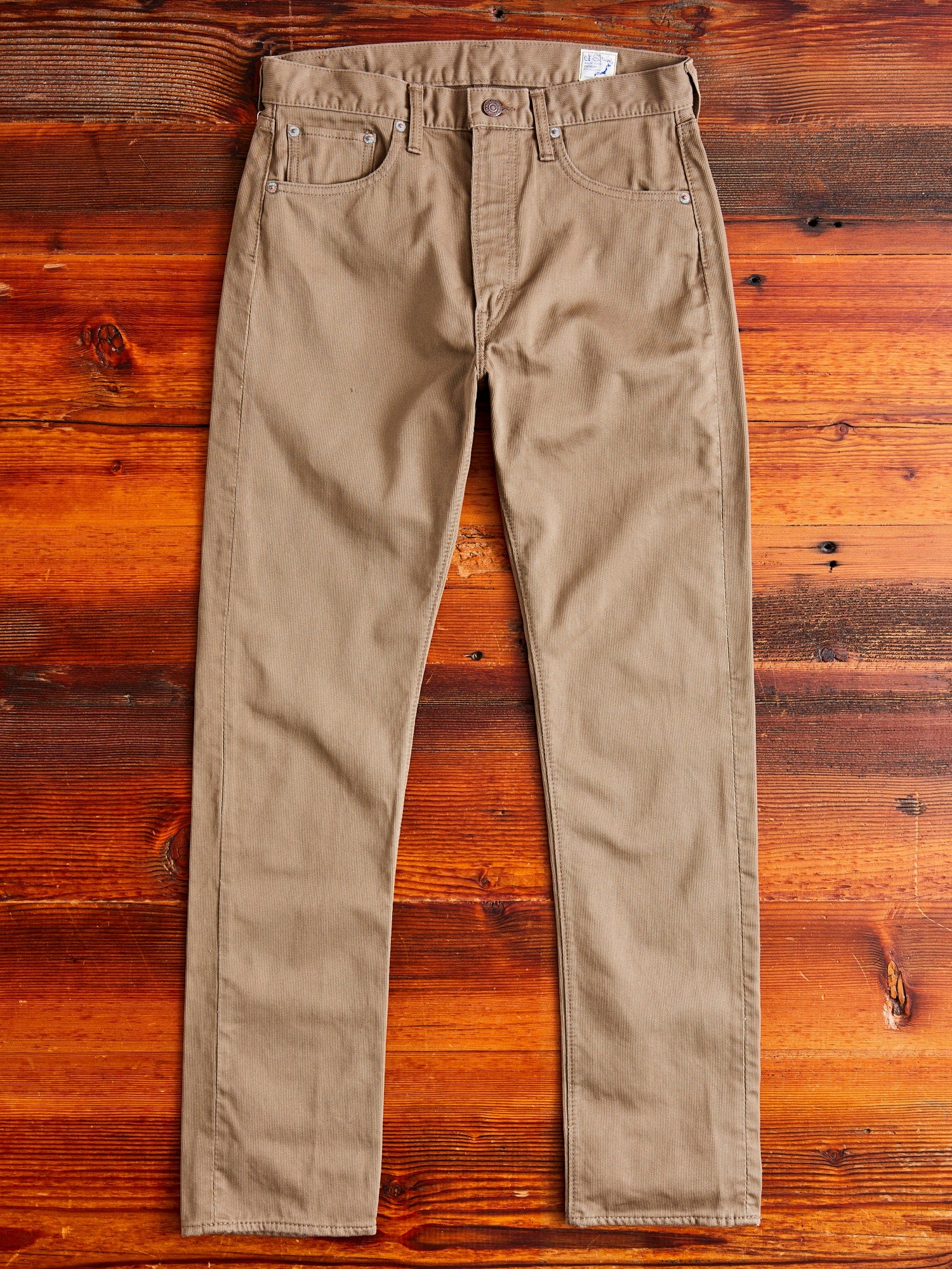 107 Ivy Fit Cotton Pique Pants in Dusty Olive - 1