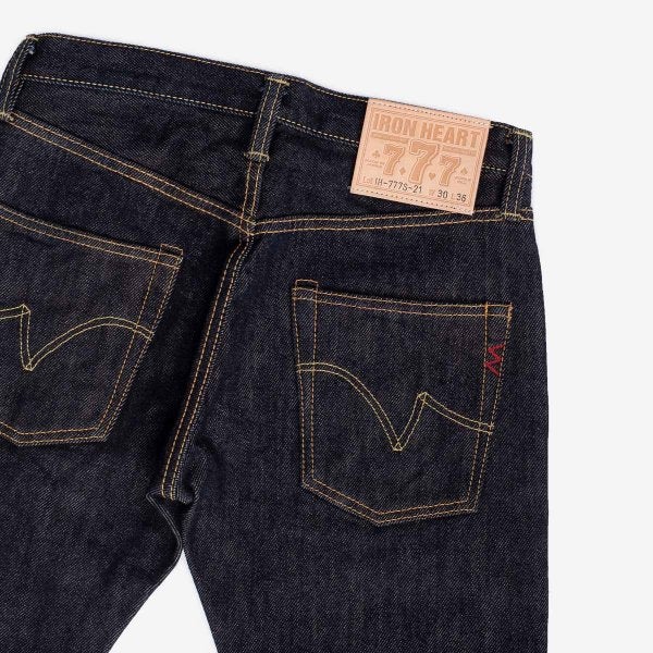 IH-777-21 21oz Selvedge Denim Slim Taper Indigo - 4