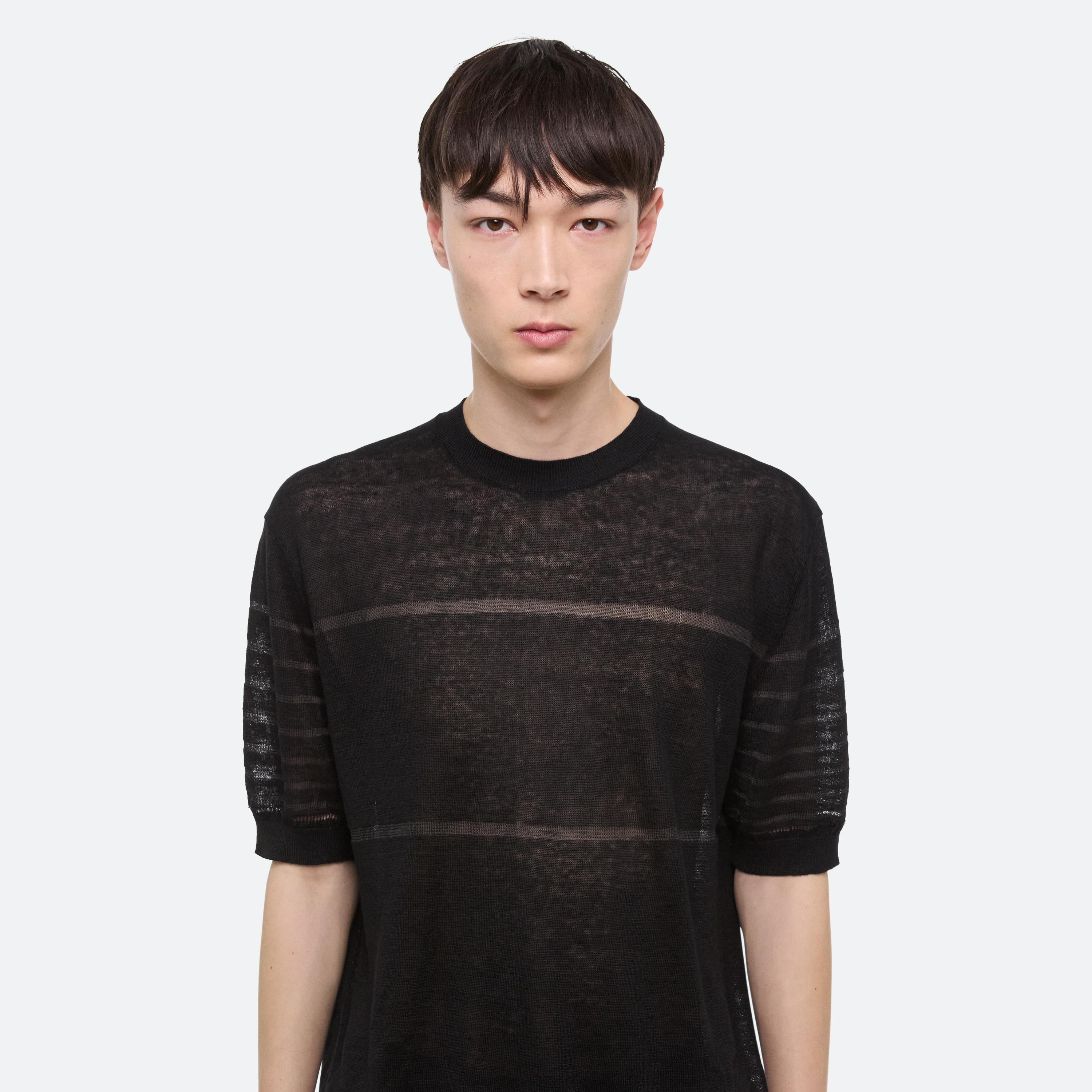 SHEER STRIPE TEE - 6