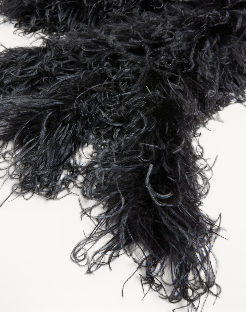 VALENTINO FEATHERS SCARF WITH OSTRICH AND TURKEY FEATHERS 3