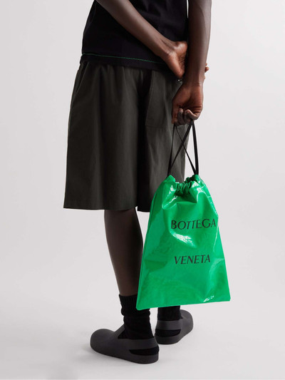 Bottega Veneta Logo-Print Crinkled Coated-Shell Tote Bag outlook