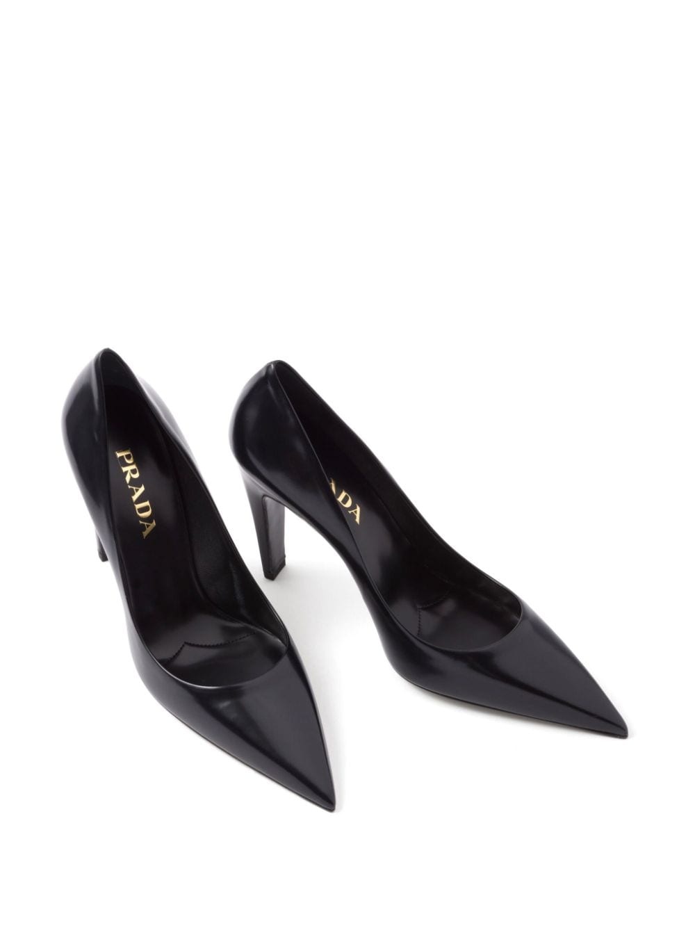 100mm brushed-leather pumps - 4