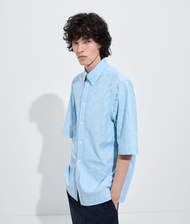 Bottega Veneta Intrecciato Cotton Poplin Shirt outlook