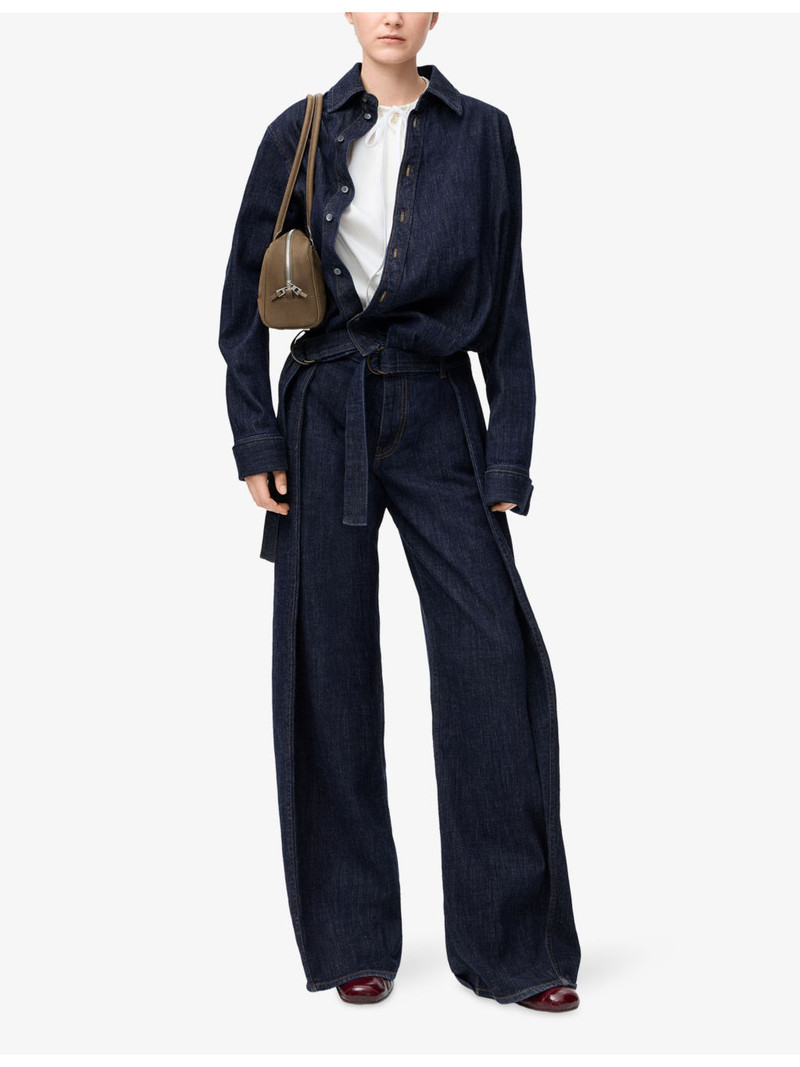 Loewe Belted Faded-Wash Denim Jeans outlook