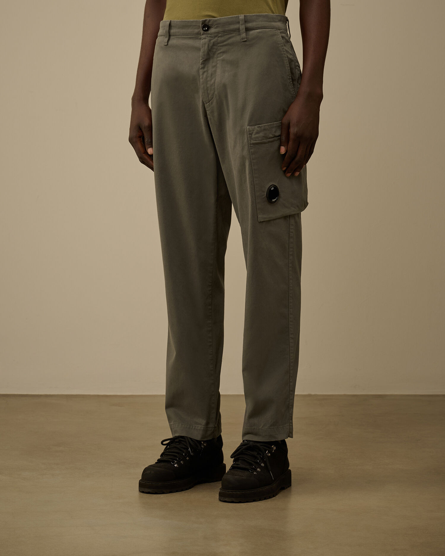 Stretch Sateen Regular Cargo Pants - 3