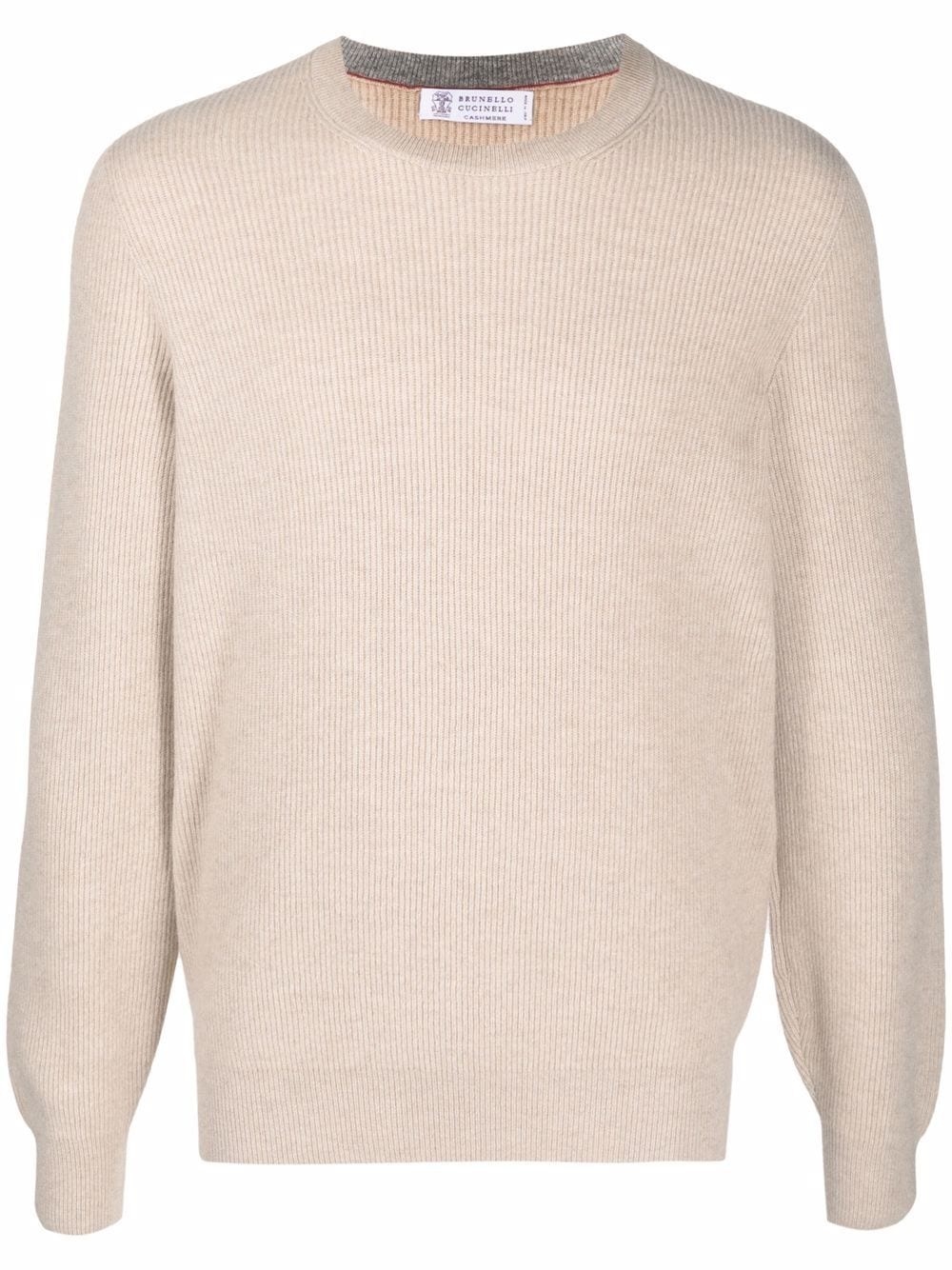 crew-neck knit jumper - 1