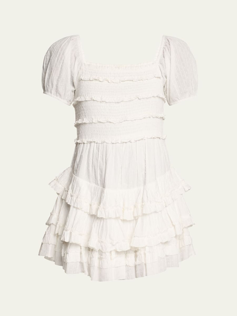 Fellows Cotton Ruffle Mini Dress 1