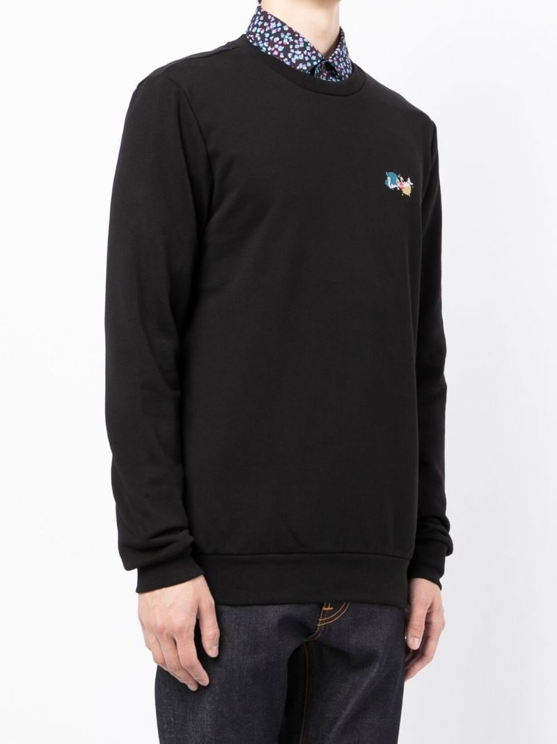 logo-print organic-cotton sweatshirt - 5