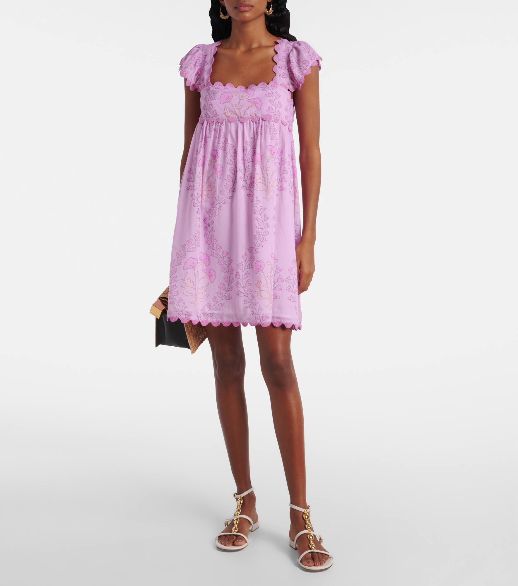Ruffled cotton minidress - 2