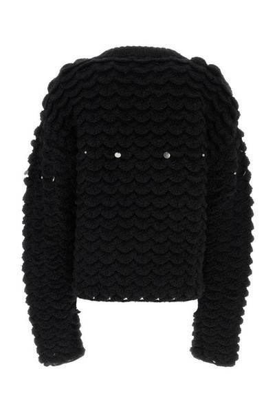 NAMACHEKO Black wool blend sweater outlook
