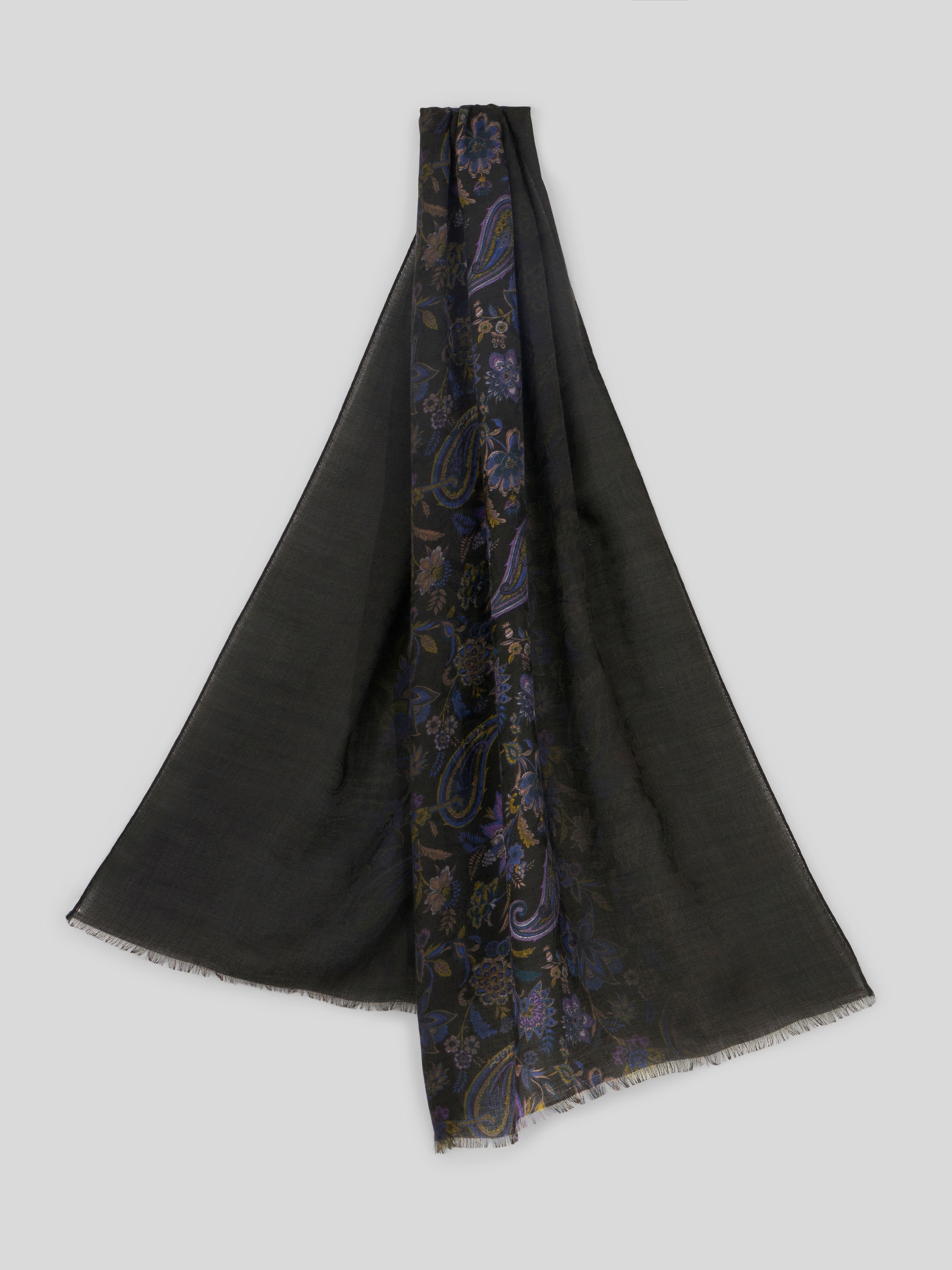 FLORAL PAISLEY SCARF - 1