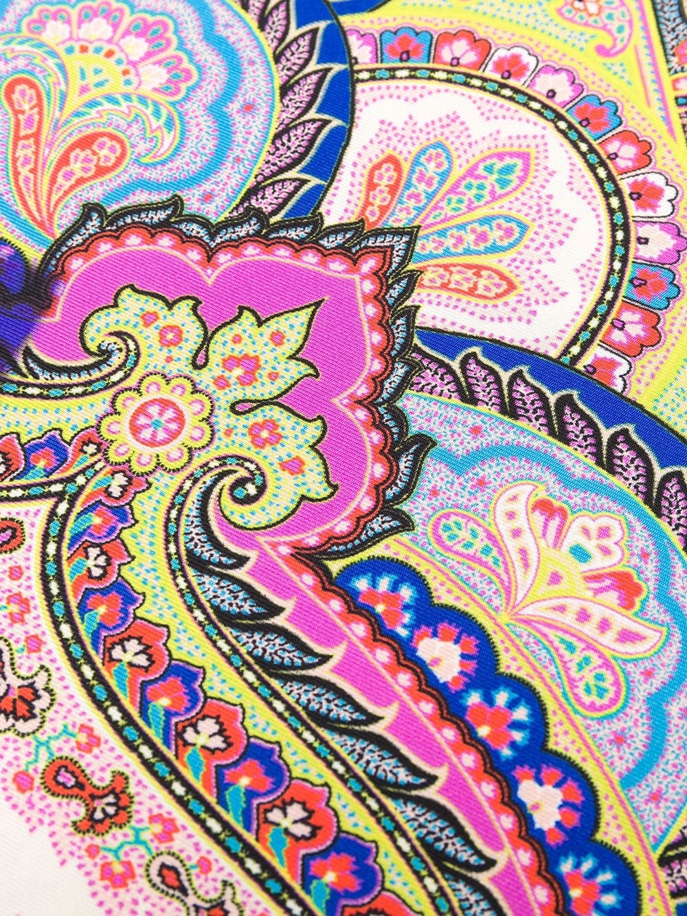 paisley-print silk scarf - 3