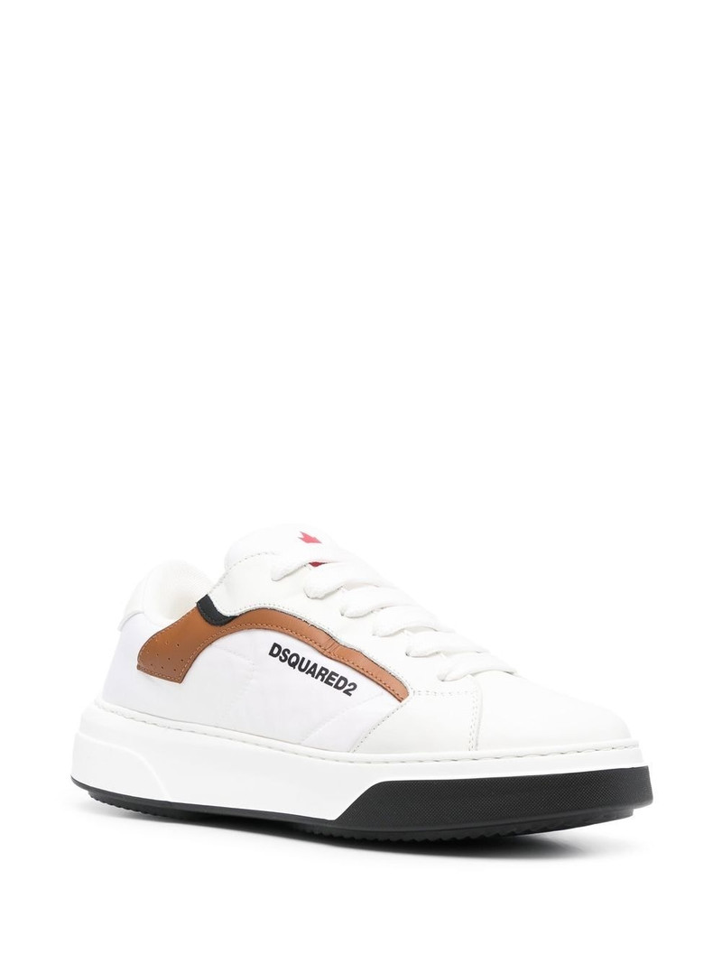 DSQUARED2 logo-print lace-up sneakers outlook