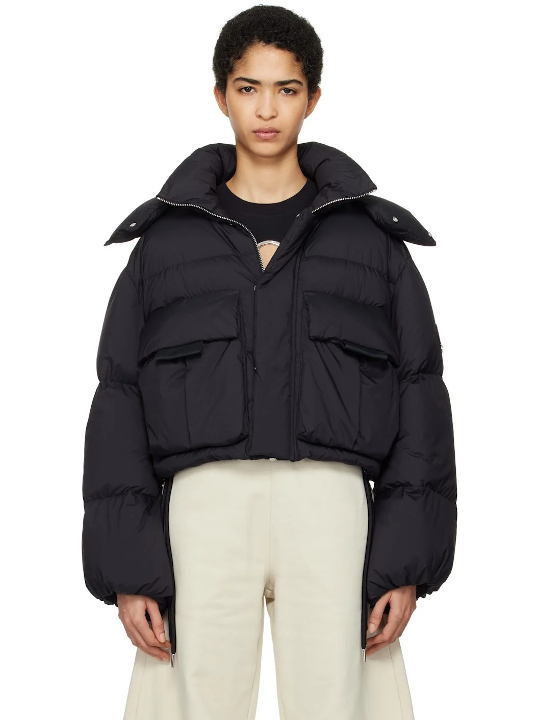 Moncler x Willow Smith Black Kar Down Jacket - 1